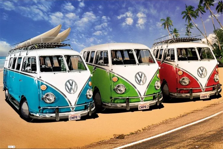 Кемперы VW (постер) | Дом и сад