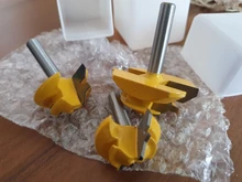 3Pc 8MM 45 grado bloqueo broca para ranuradora de inglete Tenon fresadora herramienta para trabajar la madera herramientas