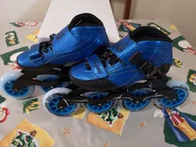 Patines de velocidad de fibra de carbono, 4x90/100/110mm, profesionales en línea, 4 ruedas, carreras, patinaje, Similar a Powerslide