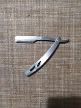 Navaja de afeitar profesional para hombre, navajas de acero inoxidable con borde para peluquería recta, plegable, herramientas de estilismo para depilación, cuchillas de 10 Uds.