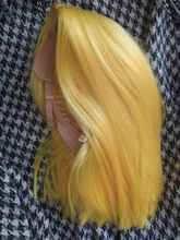 Pelucas sintéticas de fiesta para mujeres negras, pelo liso corto de color rubio de 14 pulgadas para fiesta Popular y estampada, de parte media, Cosplay, Bob