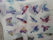 6 hojas de papel Washi para decoración de ordenador y teléfono, pegatinas impermeables de animales, pájaros, ballena, mariposa, Notebook