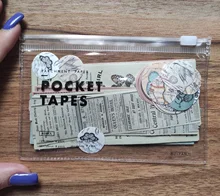 Mr.paper, 4 diseños, 40 unidades por lote, pegatinas Vintage de raya Simple de bolsillo, cinta decorativa, pegatinas para Scrapbooking, Bullet, diario, Deco