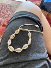 KINFOLK pulsera tobillo mujer tobillera conchas Bohemia para mujer tobillera Bohemia con correa para la playa joyería de verano para la playa pulsera descalza para el tobillo en la pierna