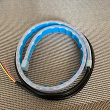 DRL LED Headlight-Assembly Guide-Strip Car-Styling-Accessories Running-Lights Daytime