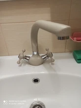 Tap-Crane Kitchen-Sink-Faucet Hot-Water-Mixer Frap Double-Handle F5408 Cold 360-Rotation