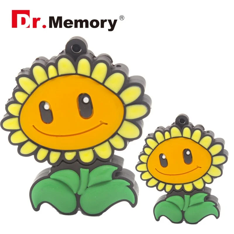 

2.0 USB Flash Drive 32g Cartoon Pen Drive 16GB 64G 128G Personalized Sunflower U Disk Thumb Memory Stick Storage Pendrive флешка