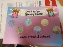 Pegatinas de puntos redondos para rascar, pegatinas láser de 1 , 100 Uds.