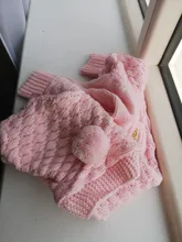 Suéter de tejido para bebé recién nacido de 0 a 24M, monos, pelele suave y cálido para otoño e invierno, monos con capucha para orejas de oso, chaquetas