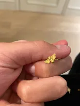 CANNER-pendientes de aro de Plata de Ley 925 con diseño de colibrí, joyería fina