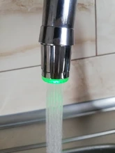 Grifo de agua con luz LED, cabezal de boquilla con Sensor de temperatura y cambio de 7 colores