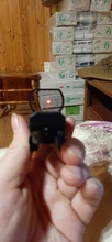 Mira telescópica de 20mm para caza, óptica holográfica de punto rojo, reflejo de mira, 4 retículas, mira táctica, colimador