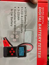 MICRO-200 PRO probador de batería de coche, Analizador de sistema de carga automotriz de 12v y 24v, multilenguaje, Digital AGM EFB Gel, para Moto