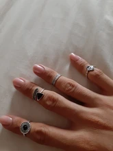 Tocona 10 unids/set Bohemia antiguo Flecha de tallado anillos conjuntos de nudillo anillos para las mujeres de la joyería de los hombres кольцо 4846