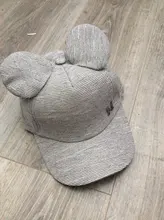 Gorros de sol con orejas grandes para niños, sombrero de bebé de gorra de beisbol con letras