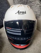 Medio casco de motocicleta, ajuste del Visor para los cascos de motocicleta Arai, lente de Negro transparente, Color arcoíris a elegir