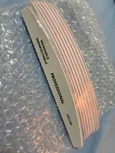 Juego de limas para uñas de media luna, juego de limas para uñas con tope de lijado blanco de 100/180 granos, pulidor de uñas de Gel UV, herramientas de cuidado de manicura, 4 Uds.