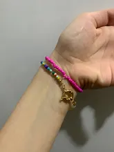 Pulseras coloridas cuentas de semillas para mujer, brazaletes bohemios de perlas ovaladas, joyería de playa, regalos de fiesta, L181