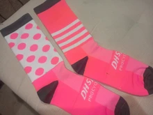 DH nueva, de Deportes de ciclismo profesional calcetines proteger los pies transpirable calcetín transpirable al aire libre bicicleta de carretera calcetines de Nylon accesorios para bicicletas