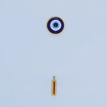 Brooch for lapel Nazar 51125 (blue, needle, jewelery alloy) 
Brooch for lapel Nazar 51125 (blue, needle, jewelery alloy)