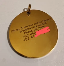 Etiqueta de identificación de perro personalizada, grabado Retro, etiqueta de identificación de nombre para perros, gatos, cachorros, placa redonda de Metal, productos para mascotas