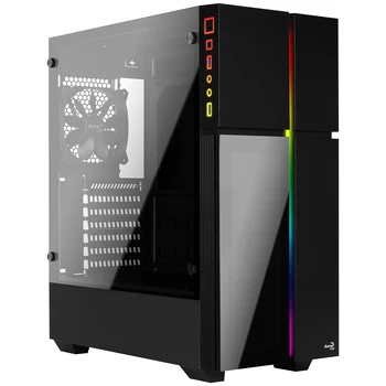 Aerocool beach XL, Semitorre PC ATX, RGB LED, liquid cooling, design Design Cross tempered glass front Panel, Black
Aerocool beach XL, Semitorre PC ATX, RGB LED, liquid cooling, design Design Cross tempered glass front Panel, Black