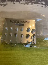 12 pares blanco perla simulada juego de pendientes para mujeres joyas oído pendientes de botón con bola de Bijouteria brincos Bijoux