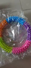 Anillo de espina Multicolor de goma TPR, juguete para mascotas, gato y perro, calidad Molar, juguete ambiental para gatos y perros
