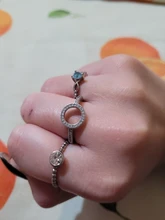 OCTBYNA-Anillo de plata con recipiente de Color para mujer, sortija Original apilable para fiesta, regalo de compromiso, joyería de boda