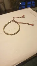 Pulsera de cobre tibetano hecha a mano para mujer y hombre, cadena de cuerda ajustable, pulseras trenzadas de Color dorado, joyería Vintage Bohemia, regalo