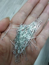 100 Uds Pines de Metal Búsqueda de joyería hacer componentes de muchos estilos Headpins Eyepins Ballpins para DIY pulseras de perlas