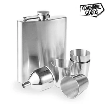 Steel Hip Flask Set with Accessories (7 pieces)
Steel Hip Flask Set with Accessories (7 pieces)