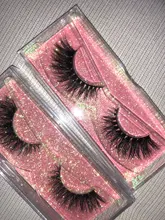 Visofree-pestañas de visón 3D gruesas, hechas a mano, tira completa, sin crueldad, maquillaje, M56