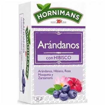 Infusion Blueberries with Hibiscus, Rosehip and BlackBerry, 20 bags Hornimans
Infusion Blueberries with Hibiscus, Rosehip and BlackBerry, 20 bags Hornimans