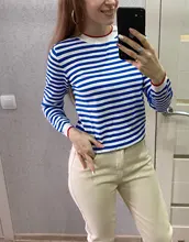 Knitted T-Shirt Tops Short-Sleeve Women Clothes Warmsway Striped Tees Woman Summer Casual