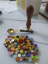 Sello de cera con mango de madera Vintage, pintura exquisita, tarjetas de invitación DIY, sello de sellado para arte Hecho A Mano de boda, manualidades, sellado de sobre