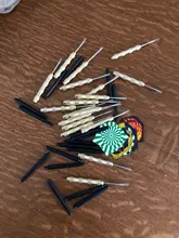 18 Uds (6 sets) profesional dardos de punta de acero s vuelo de dardos de punta de acero dardos con buen vuelos interior fitness