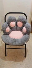 Almohada de felpa con forma de pata para niños, cojín de asiento de Animal, pequeño sofá de felpa, decoración de silla para el hogar, regalo de invierno, 1 unidad