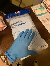 100 unids/lote guantes de nitrilo GMG comida azul grado impermeable alergia libre cocina mecánico laboratorio resistente al aceite SyntheticNitrile