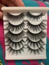 Pestañas postizas hechas a mano 3D, pelo suave de visón, extensión de pestañas postizas, maquillaje largo Natural, 5 pares, suministros de herramientas