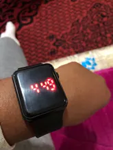 Reloj Digital deportivo para hombre y mujer, reloj de silicona cuadrado, LED, electrónico, digital