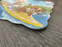 Rompecabezas de madera de la patrulla canina para niños, juguete educativo de aprendizaje temprano para regalo de Navidad