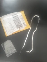 Collar de plata de ley 925 para hombre y mujer, cadena de serpiente de 4MM, joyería para pareja, cadena de cuchillas