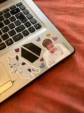 Pegatinas Kpop para ordenador portátil, equipaje, Maleta de motocicleta, monopatín, teléfono, PVC, 50 Uds.