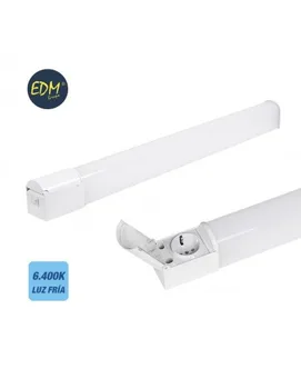 * Ult. PCs * led strip 20w 1800 lumen 6.400k cold light based schuko and lid ip44 edm
* Ult. PCs * led strip 20w 1800 lumen 6.400k cold light based schuko and lid ip44 edm