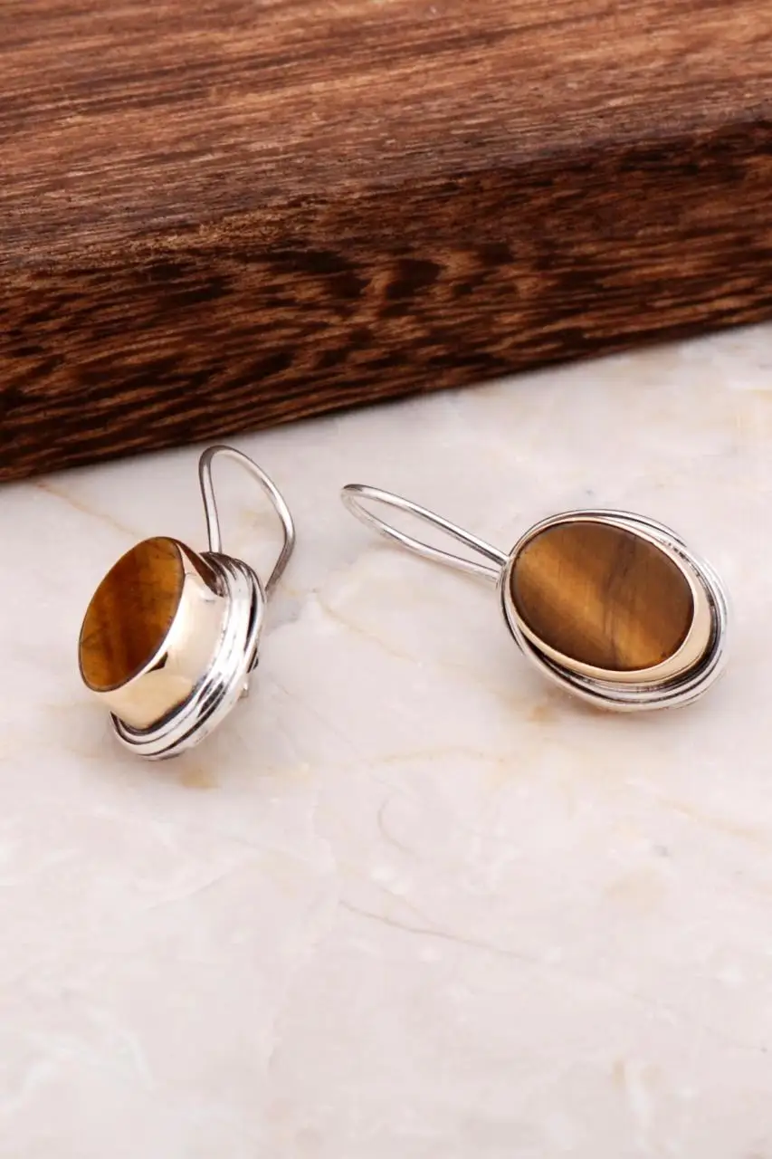 Tiger Eye Handmade Design Silver Earring 4887 High Quality Hand Made Original Filigree Silver Jewellery Gift for Women
Tiger Eye Handmade Design Silver Earring 4887 High Quality Hand Made Original Filigree Silver Jewellery Gift for Women