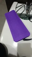 Esterilla de viaje de silicona resistente al calor, bolsa para rizar el pelo, plancha, multifunción, antideslizante, plana, Herramienta de Peinado