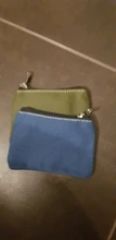 DIY simple de lona de algodón puro cremallera moneda bolsa dinero de bolsillo los hombres de las mujeres mano moneda monedero pequeño, cartera chico