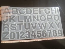 Ornament Keychain Silica-Gel Resin Mould Alphabet Number-Molds Casting-Tools Epoxy DIY
