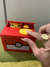 Alcancía electrónica de Pokemon Pikachu de alta calidad, para niños, amigos, regalo de cumpleaños y Navidad